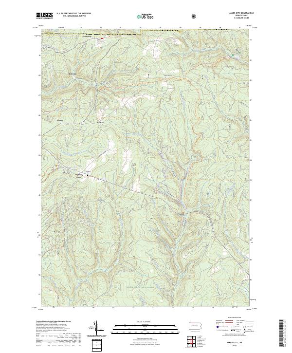 USGS Topographic Map – James City
