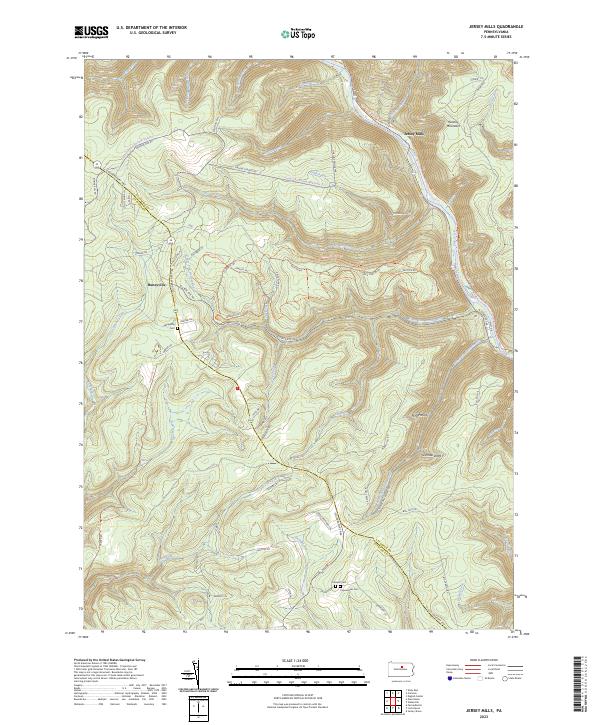 USGS Topographic Map – Jersey Mills
