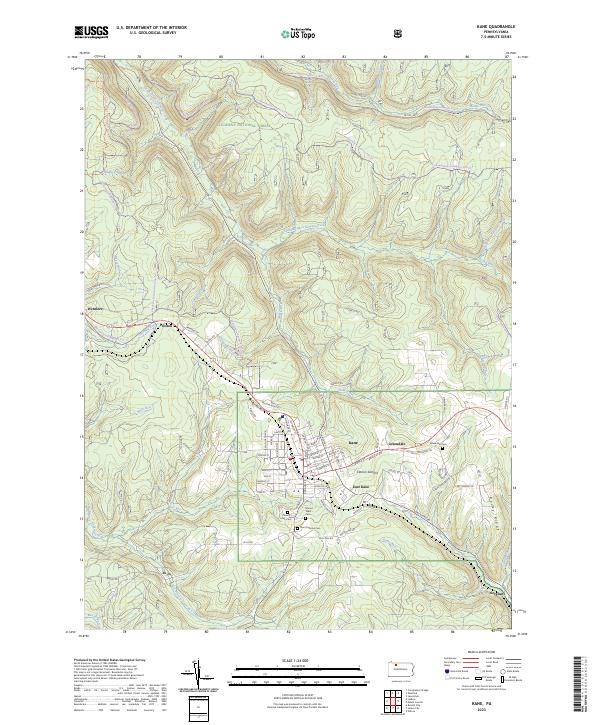 USGS Topographic Map – Kane