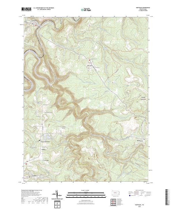 USGS Topographic Map – Karthaus