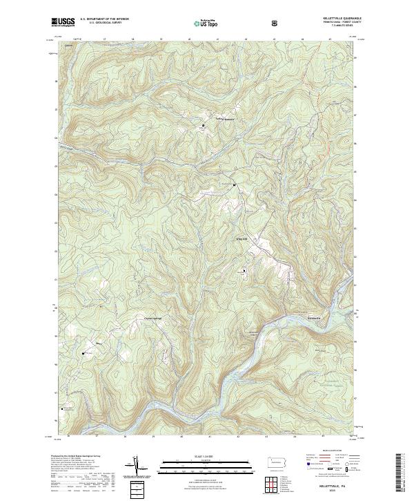 USGS Topographic Map – Kellettville