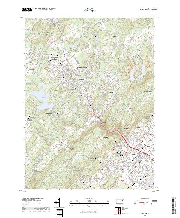 USGS Topographic Map – Kingston