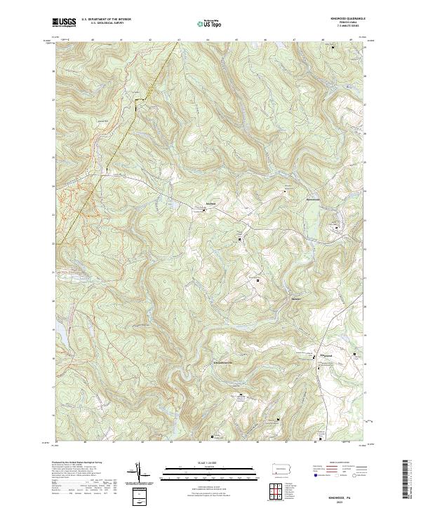 USGS Topographic Map – Kingwood