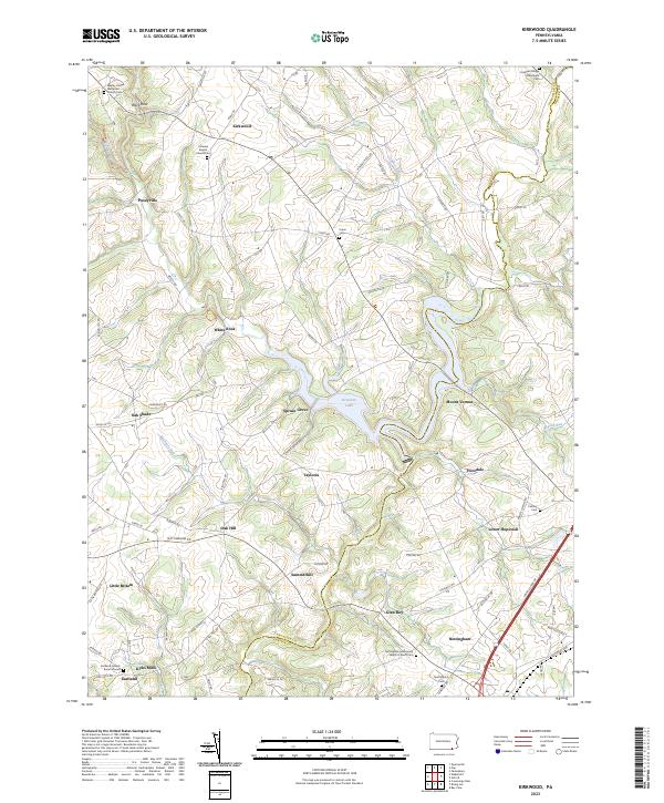 USGS Topographic Map – Kirkwood