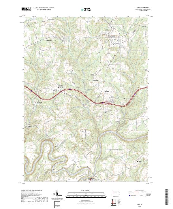 USGS Topographic Map – Knox