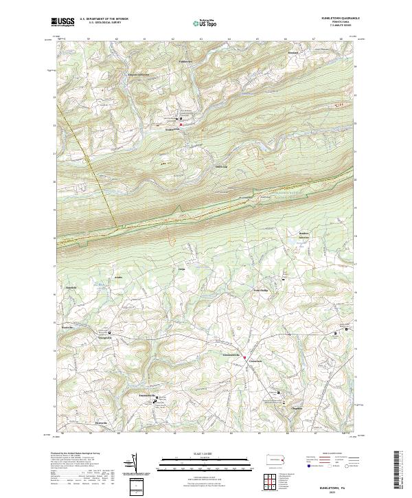 USGS Topographic Map – Kunkletown