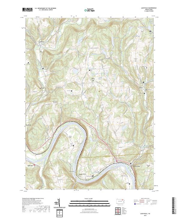 USGS Topographic Map – Laceyville