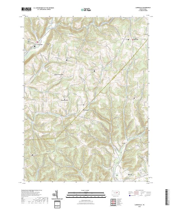 USGS Topographic Map – Lairdsville