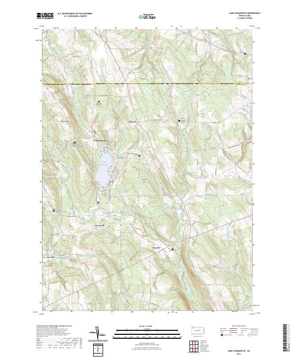 USGS Topographic Map – Lake Canadohta