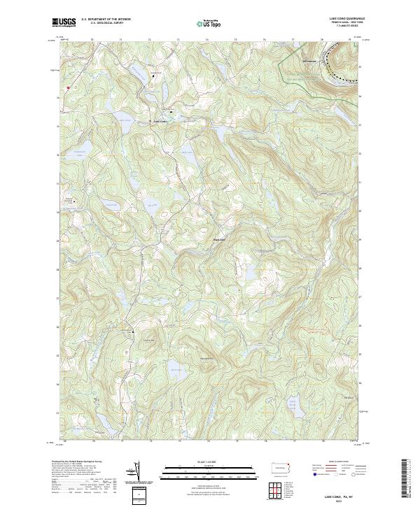 USGS Topographic Map – Lake Como