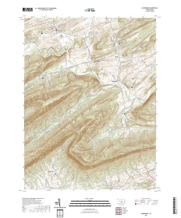 USGS Topographic Map – Landisburg