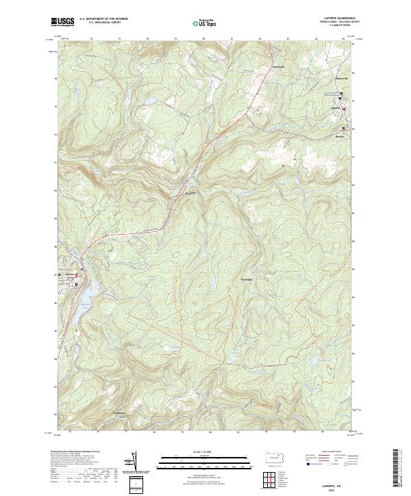 USGS Topographic Map – Laporte