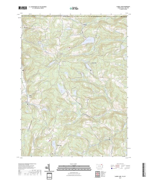 USGS Topographic Map – Laurel Lake