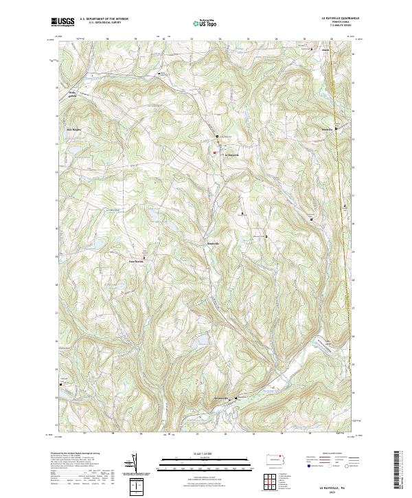 USGS Topographic Map – Le Raysville