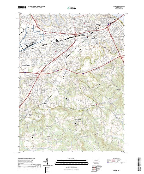 USGS Topographic Map – Lemoyne