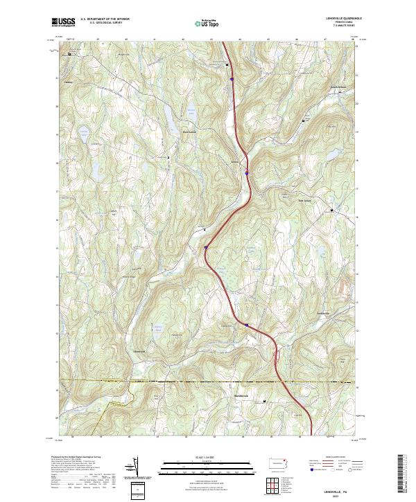 USGS Topographic Map – Lenoxville