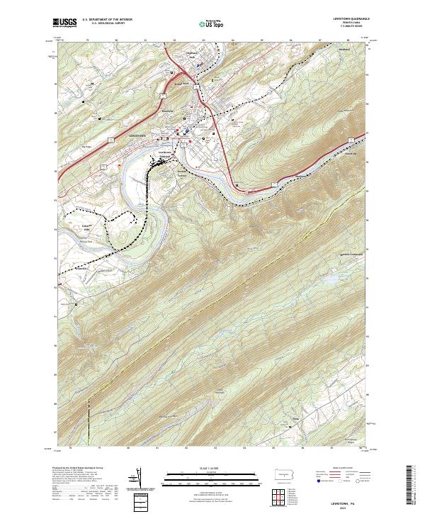 USGS Topographic Map – Lewistown
