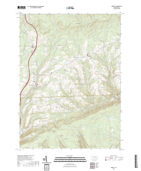 USGS Topographic Map – Liberty