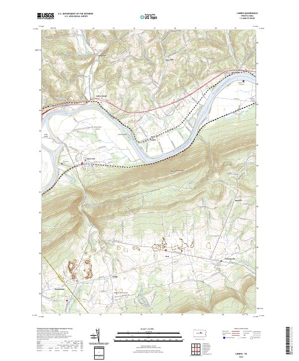 USGS Topographic Map – Linden