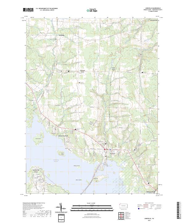 USGS Topographic Map – Linesville