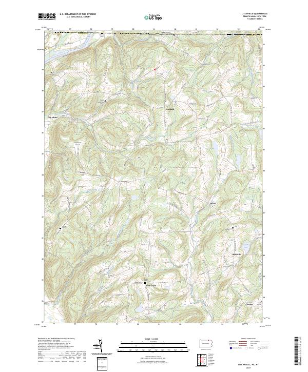 USGS Topographic Map – Litchfield