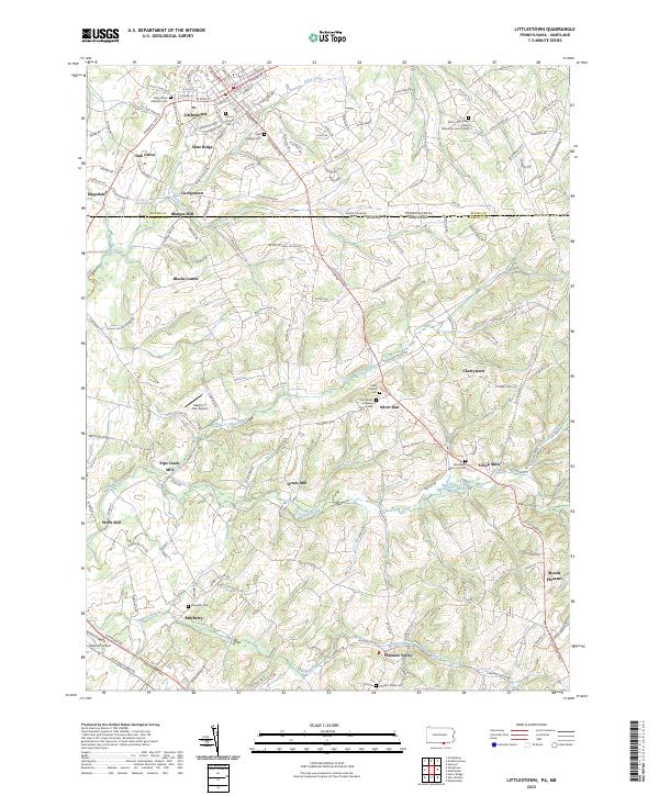 USGS Topographic Map – Littlestown
