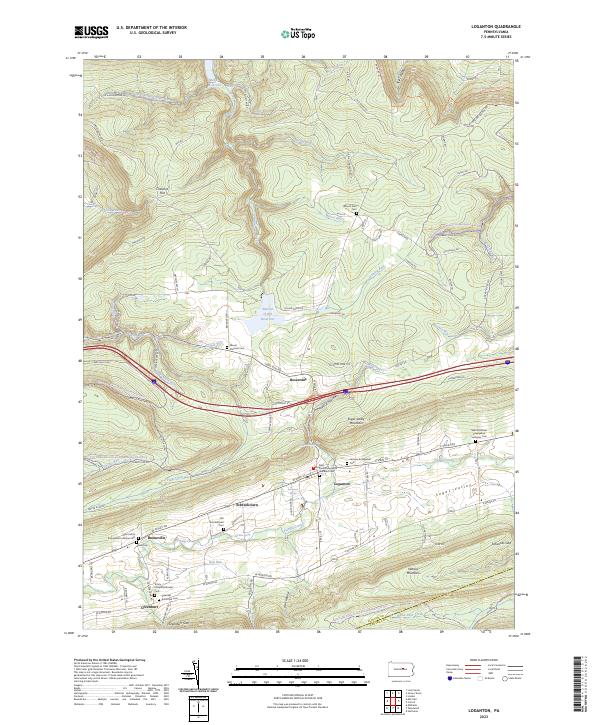 USGS Topographic Map – Loganton