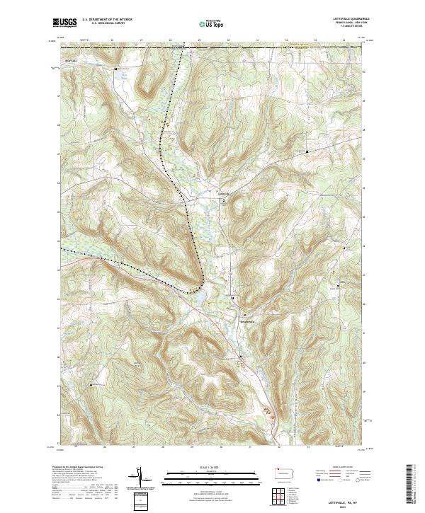 USGS Topographic Map – Lottsville