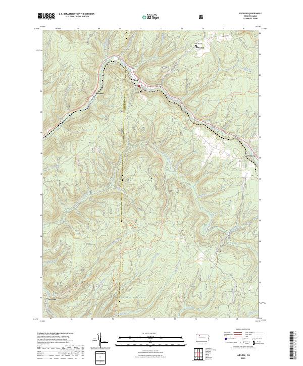 USGS Topographic Map – Ludlow