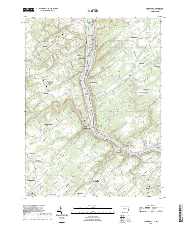 USGS Topographic Map – Lumberville