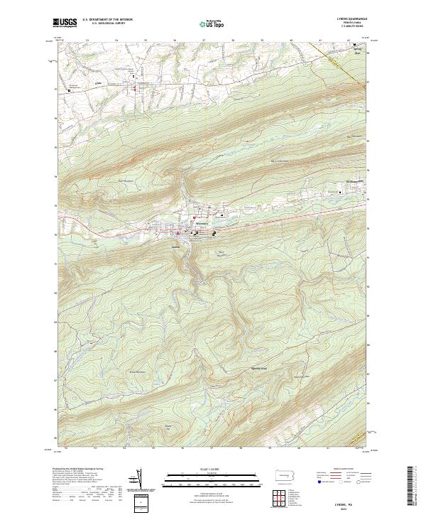 USGS Topographic Map – Lykens