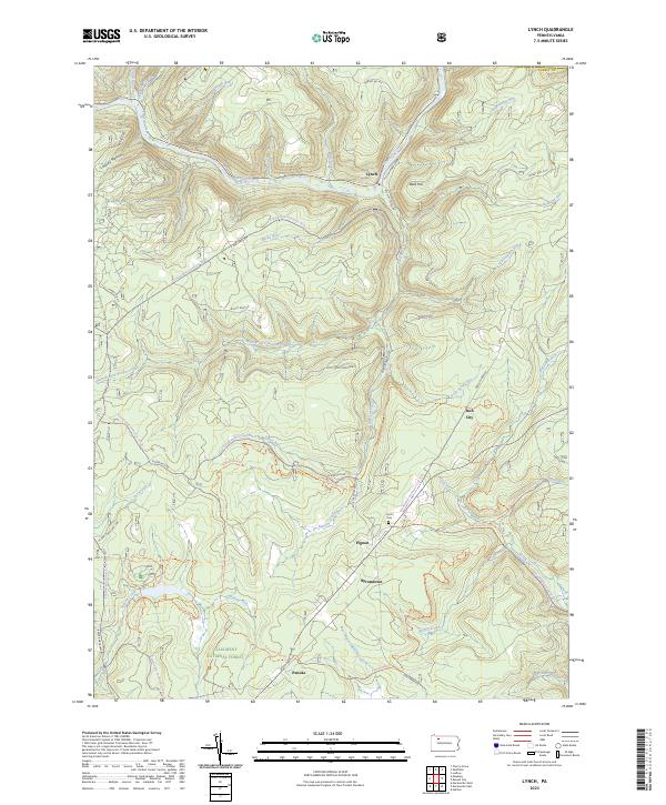 USGS Topographic Map – Lynch