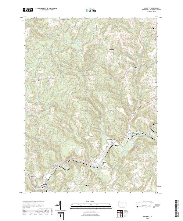 USGS Topographic Map – Mahaffey
