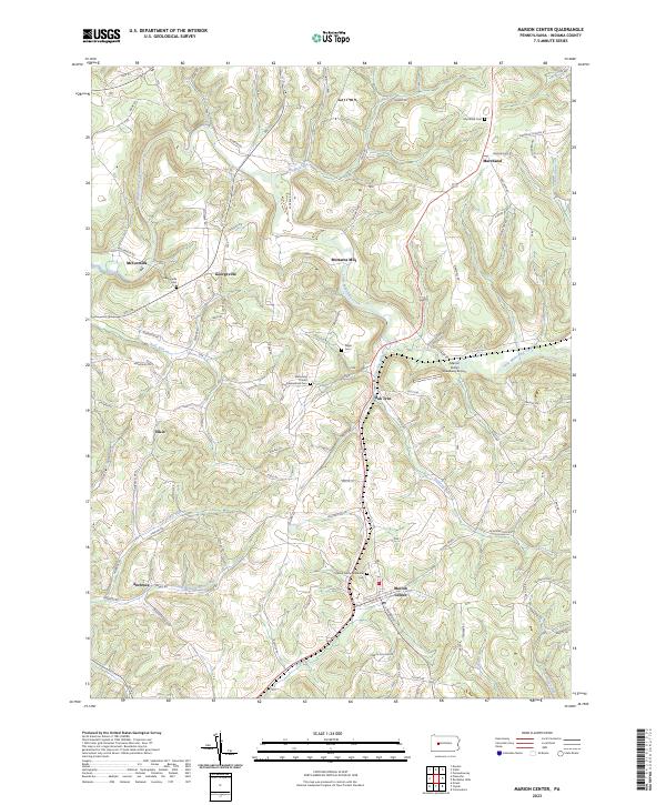 USGS Topographic Map – Marion Center