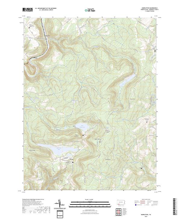 USGS Topographic Map – Markleton