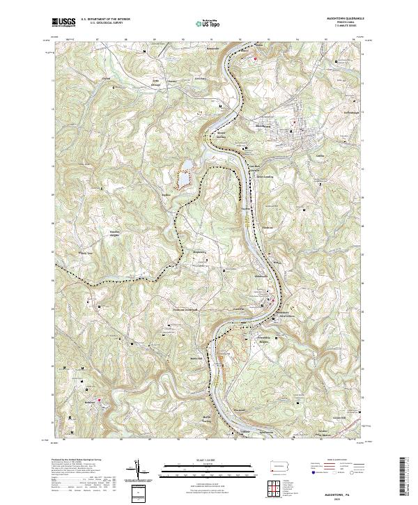 USGS Topographic Map – Masontown