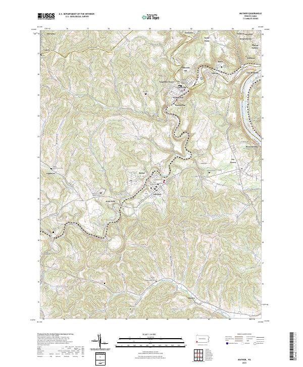 USGS Topographic Map – Mather