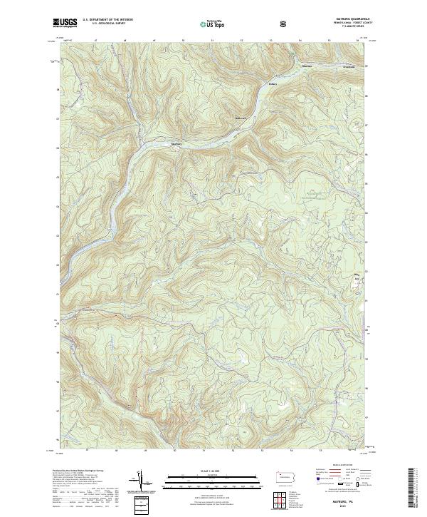 USGS Topographic Map – Mayburg
