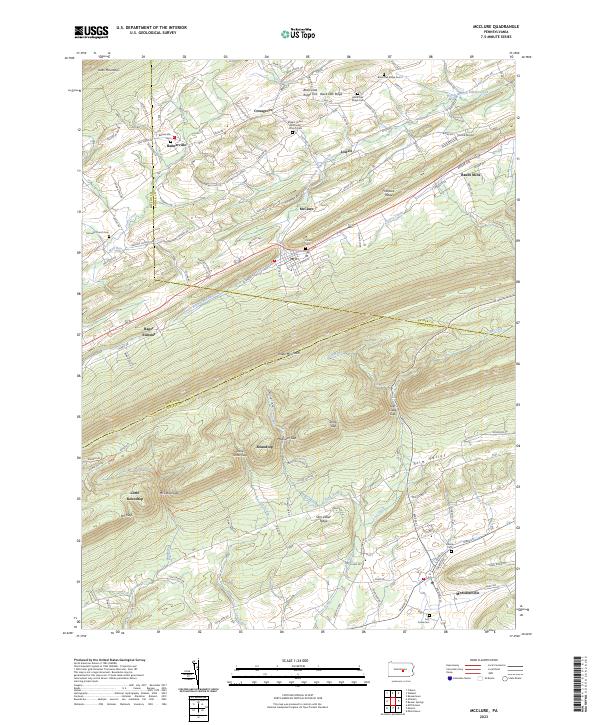 USGS Topographic Map – McClure