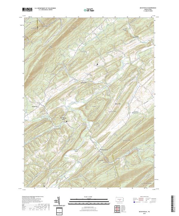 USGS Topographic Map – McCoysville