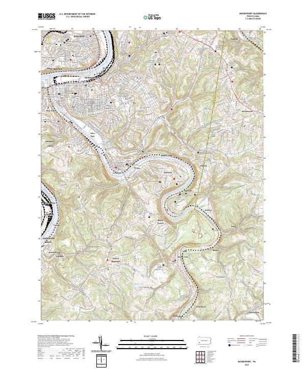USGS Topographic Map – McKeesport