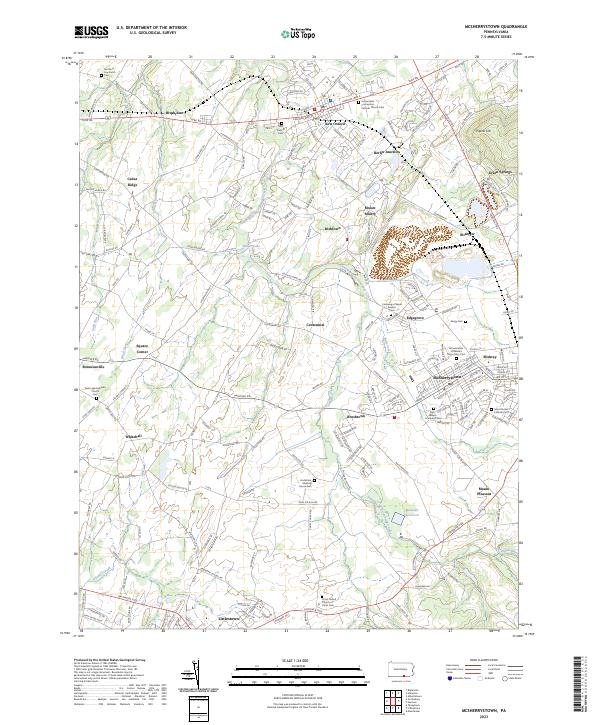 USGS Topographic Map – McSherrystown