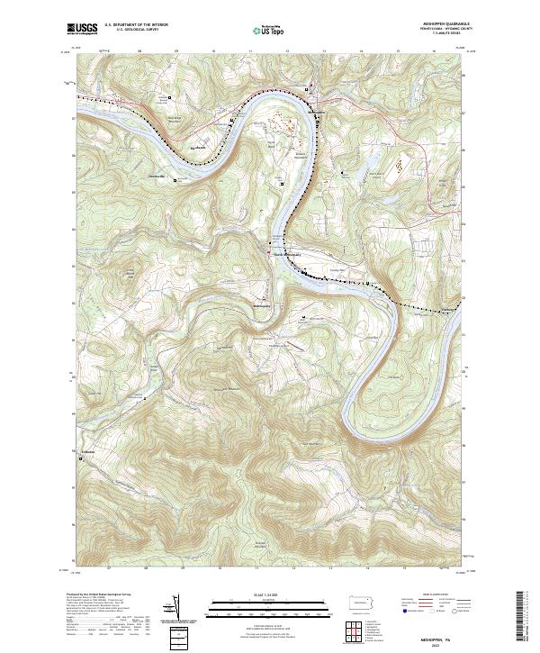 USGS Topographic Map – Meshoppen