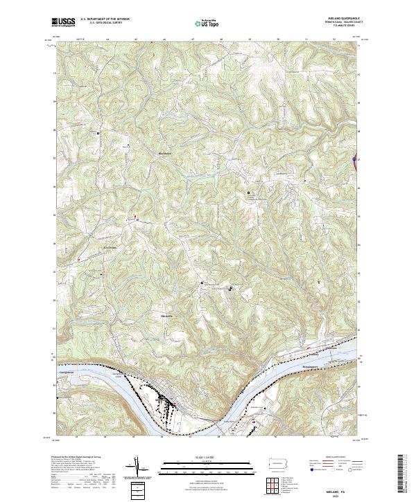 USGS Topographic Map – Midland