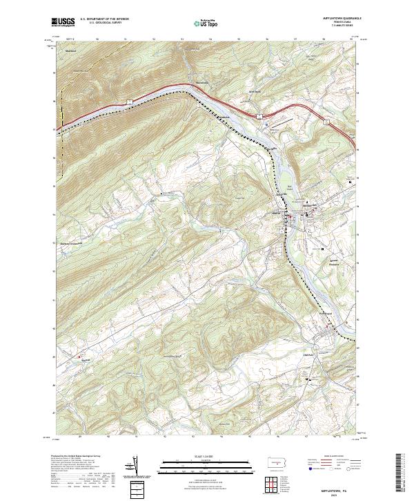 USGS Topographic Map – Mifflintown