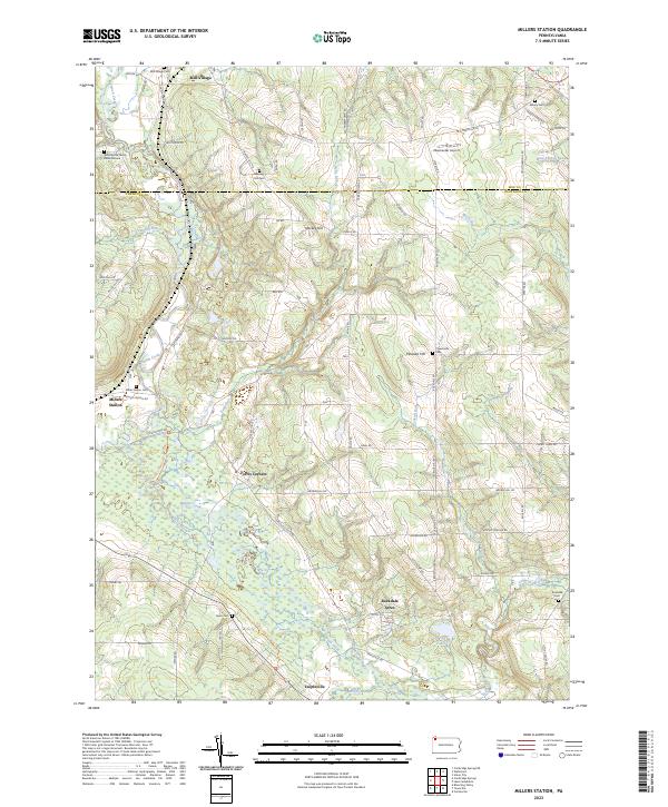 USGS Topographic Map – Millers Station