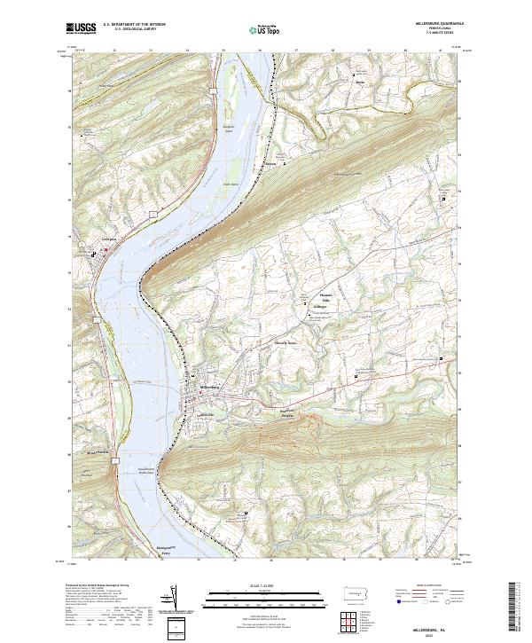 USGS Topographic Map – Millersburg