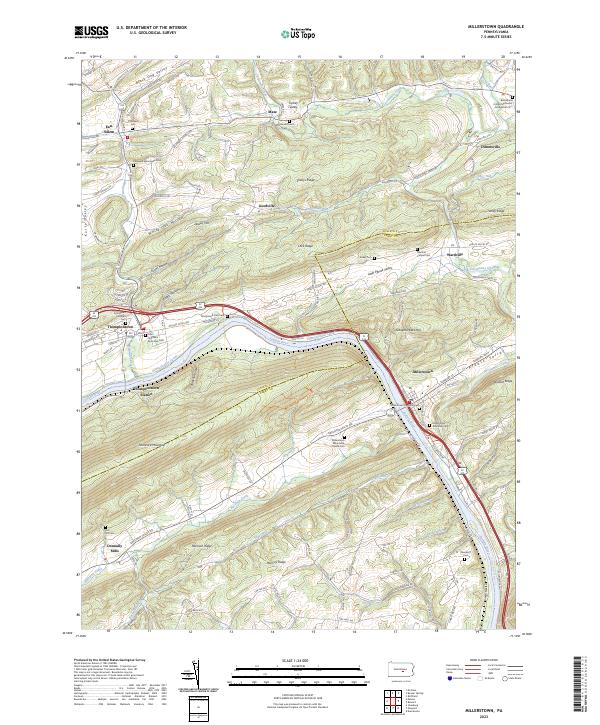 USGS Topographic Map – Millerstown