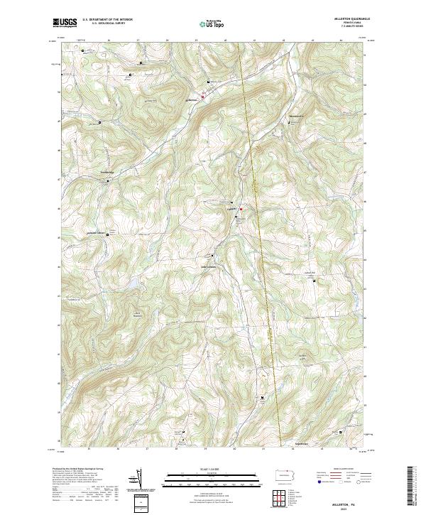 USGS Topographic Map – Millerton