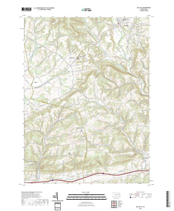USGS Topographic Map – Millville